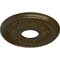 Ekena Millwork Palmetto Ceiling Medallion (Fits Canopies up to 4 7/8"), 12 1/8"OD x 3 1/2"ID x 1"P, Brass CM12PMBRS - alternate 2